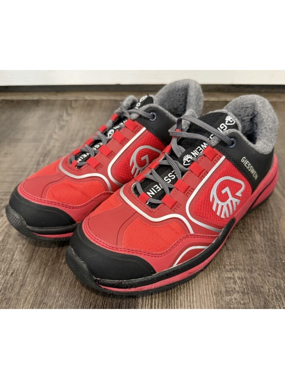 Giesswein Wool Cross X Womens Trek Shoes EU Sz 38 US 7.5 Merino Wool-Lined Red